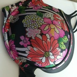 Floral print bra